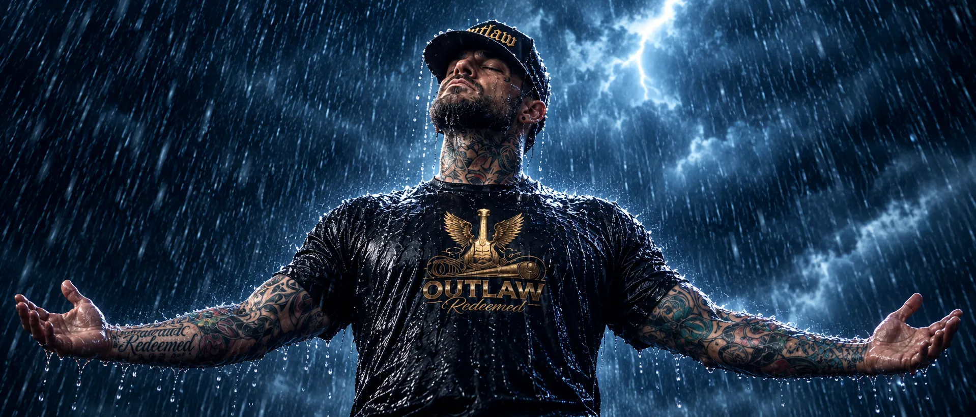 Rain Season tee front logo design